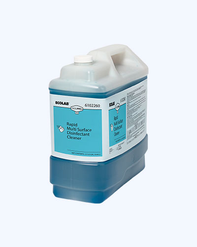 Disinfectant Solution in White Bottle